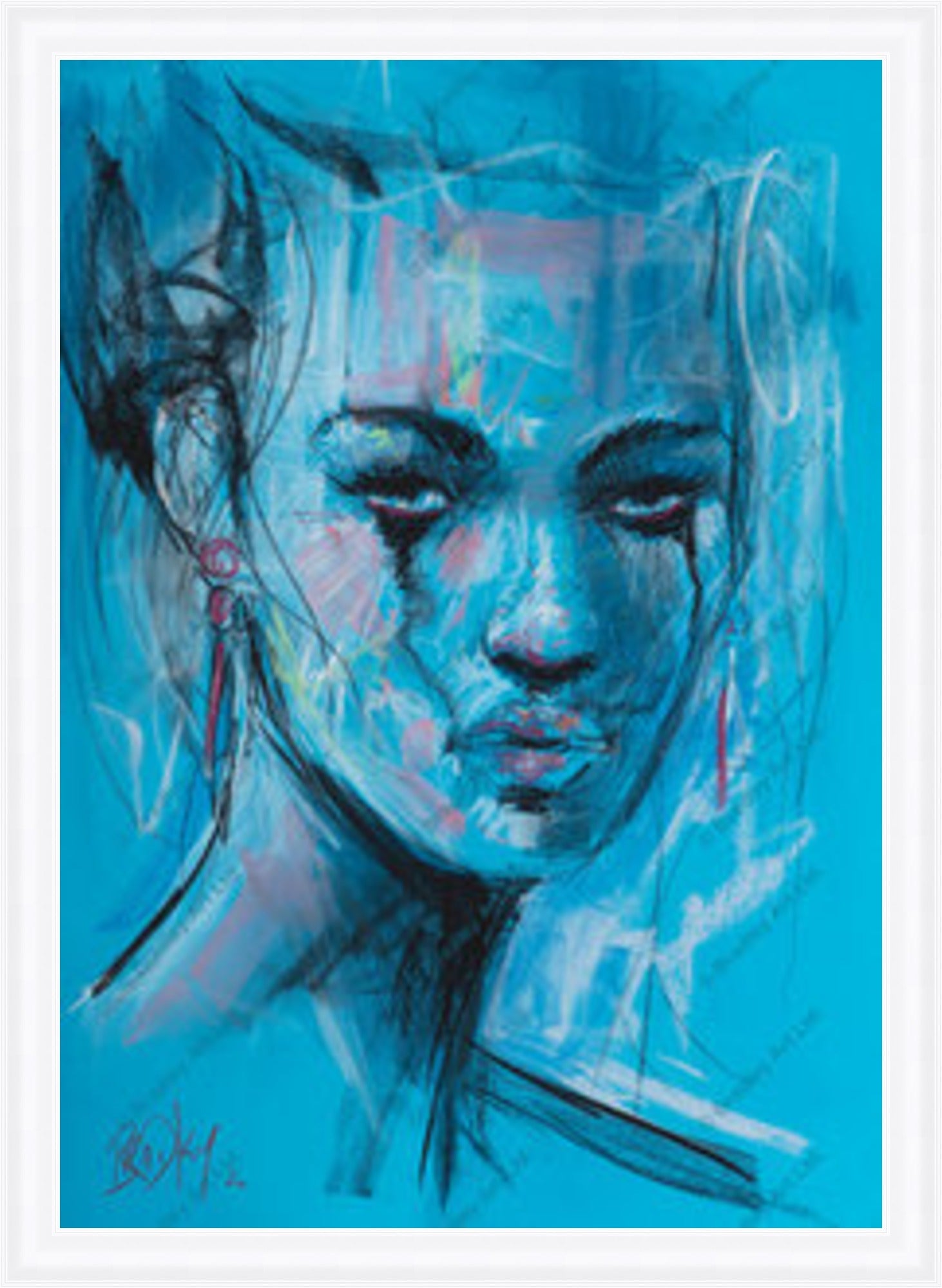 "Study II" (Blue) XL Print