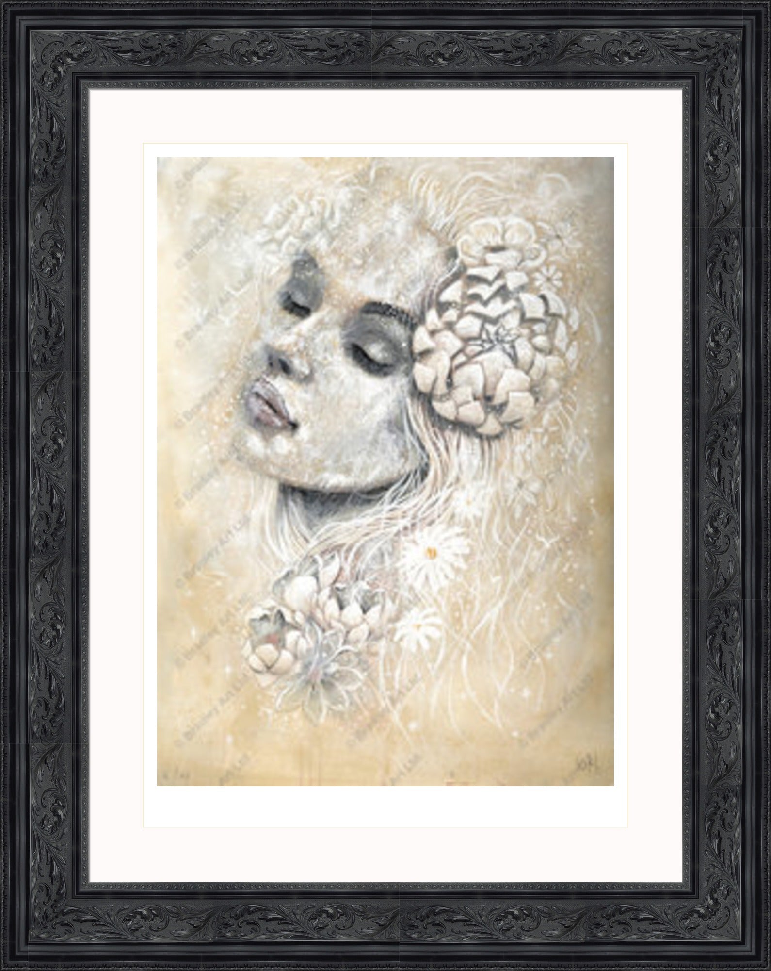 Black frame store print